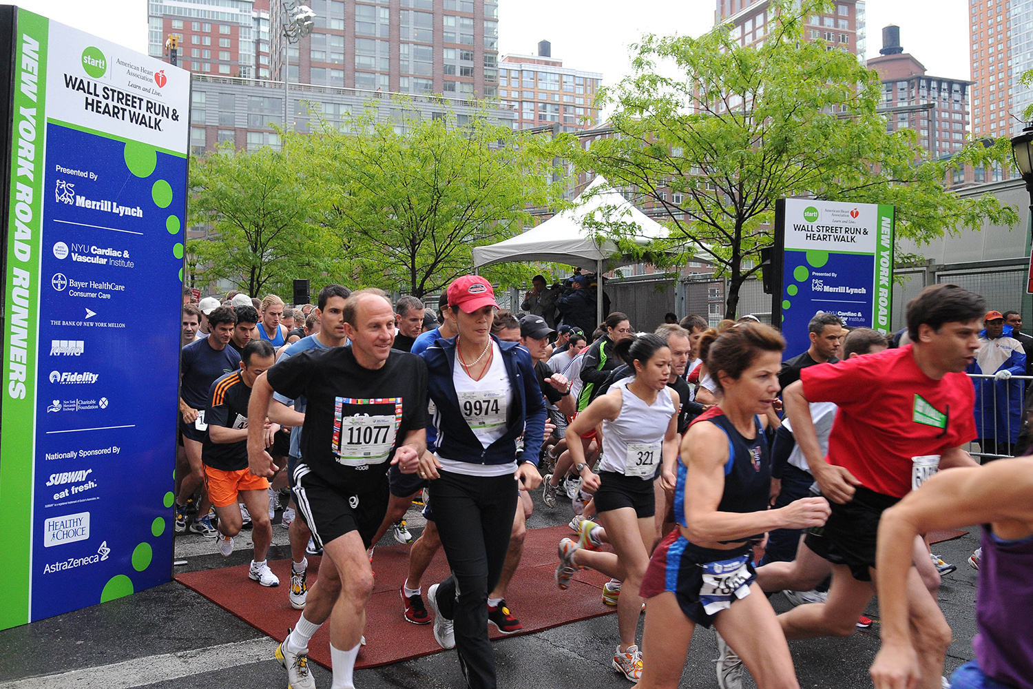 Ben Asen Event Photo: American Heart Association Wall Street Run and Walk start of the race