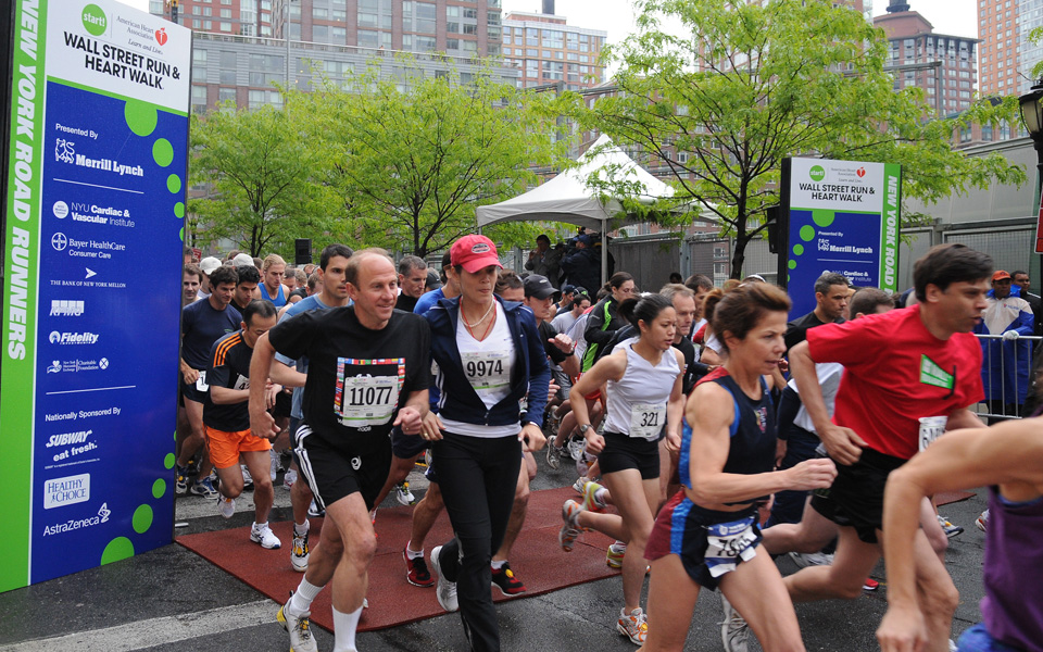 Ben Asen Event Photo: American Heart Association Wall Street Run and Walk start of the race