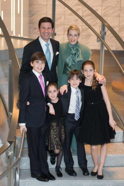 Ben Asen Celebration Photo: Bar Mitzvah boy with his family at bar mitzvah party