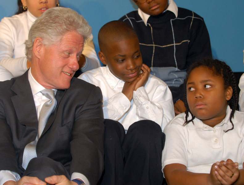 Ben Asen Photo: editorial and event photograph of President Bill Clinton with Students for the American Heart Association