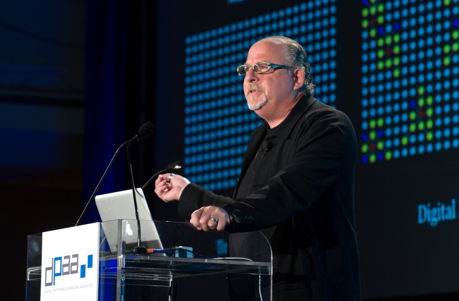 Ben Asen Event Photo: Man speaking at Digital Place-based Advertising Association Summit