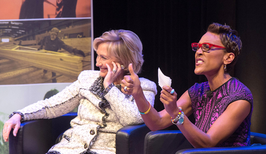 Ben Asen Event Photo: Hillary Clinton & Robin Roberts at Philanthropy New York's Annual Meeting at the Ford Foundation