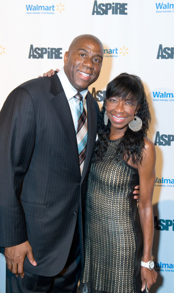 Ben Asen Event Photo: Former LA Laker Magic Johnson & the Singer Natalie Cole at ASPiRE Launch Party