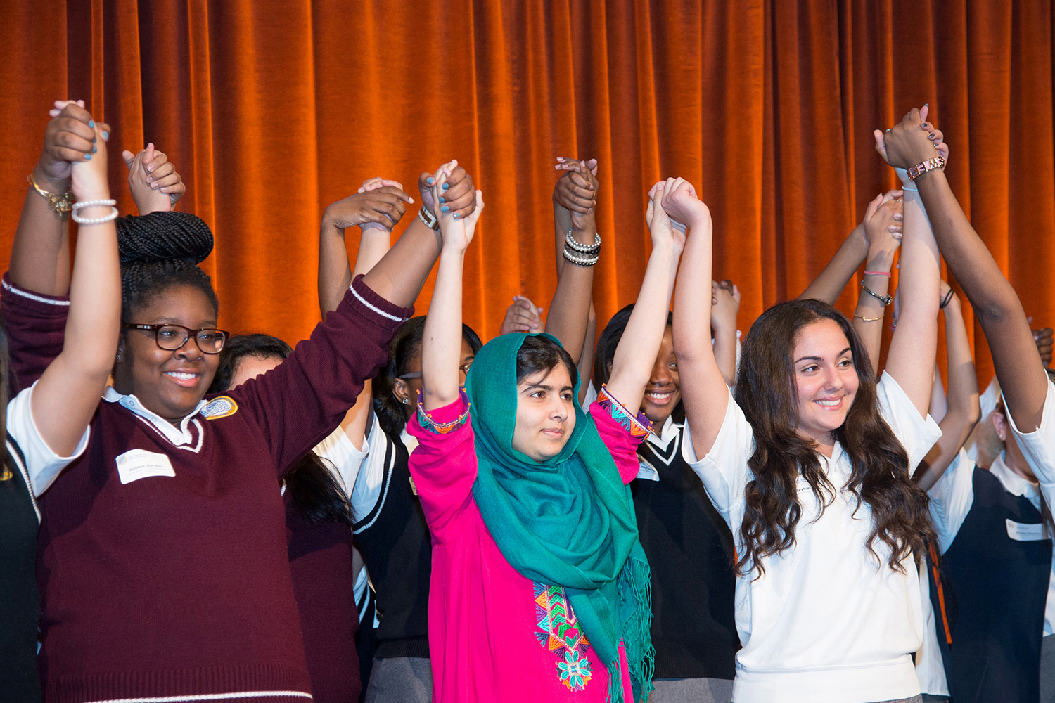 Ben Asen Event Photo: Malala Yousafzai with New York City High School students