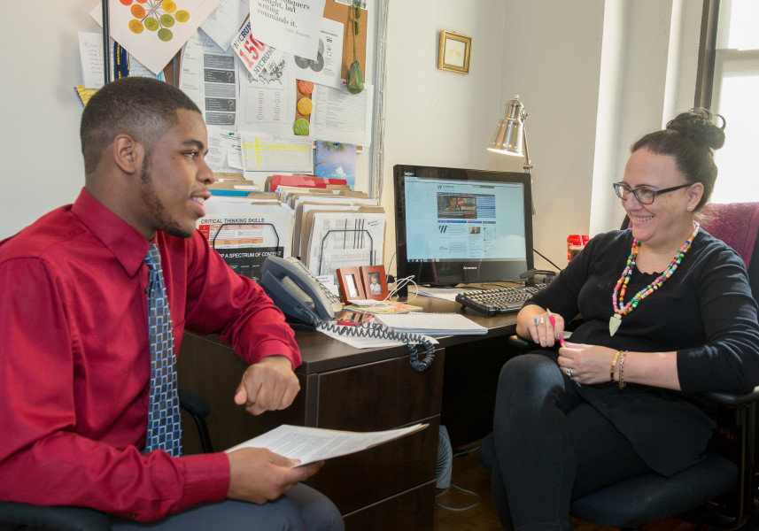 Ben Asen Editorial Photo: New York City high school being mentored by a job coach