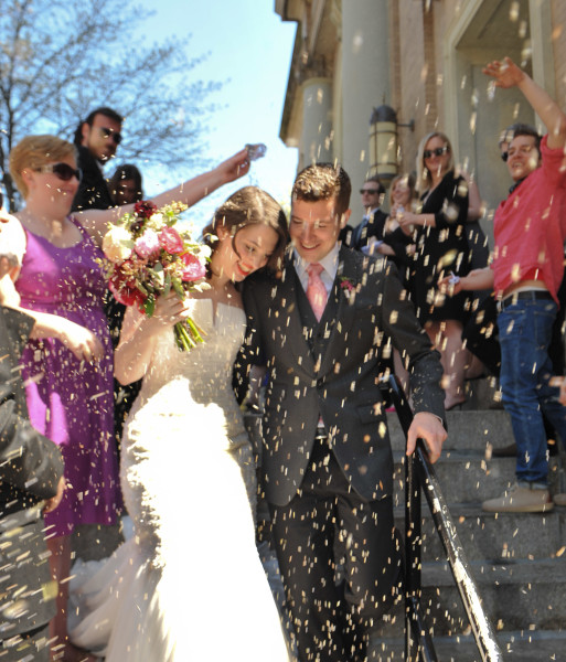 Ben Asen Celebrations Photo: Wedding, rice throwing