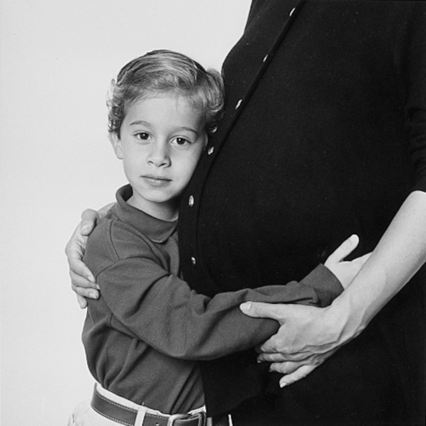 Ben Asen Editorial Photo: Son with pregnant mother