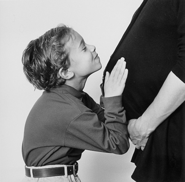Ben Asen Editorial Photo: Son with pregnant mother