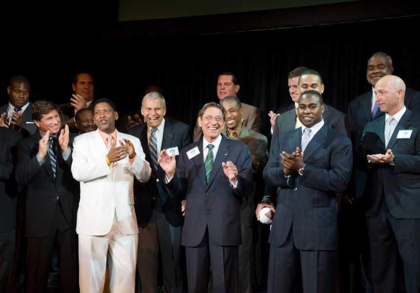 Ben Asen Event Photo: Joe Namath with Former New York Jets at the United Way Gridiron Dinner